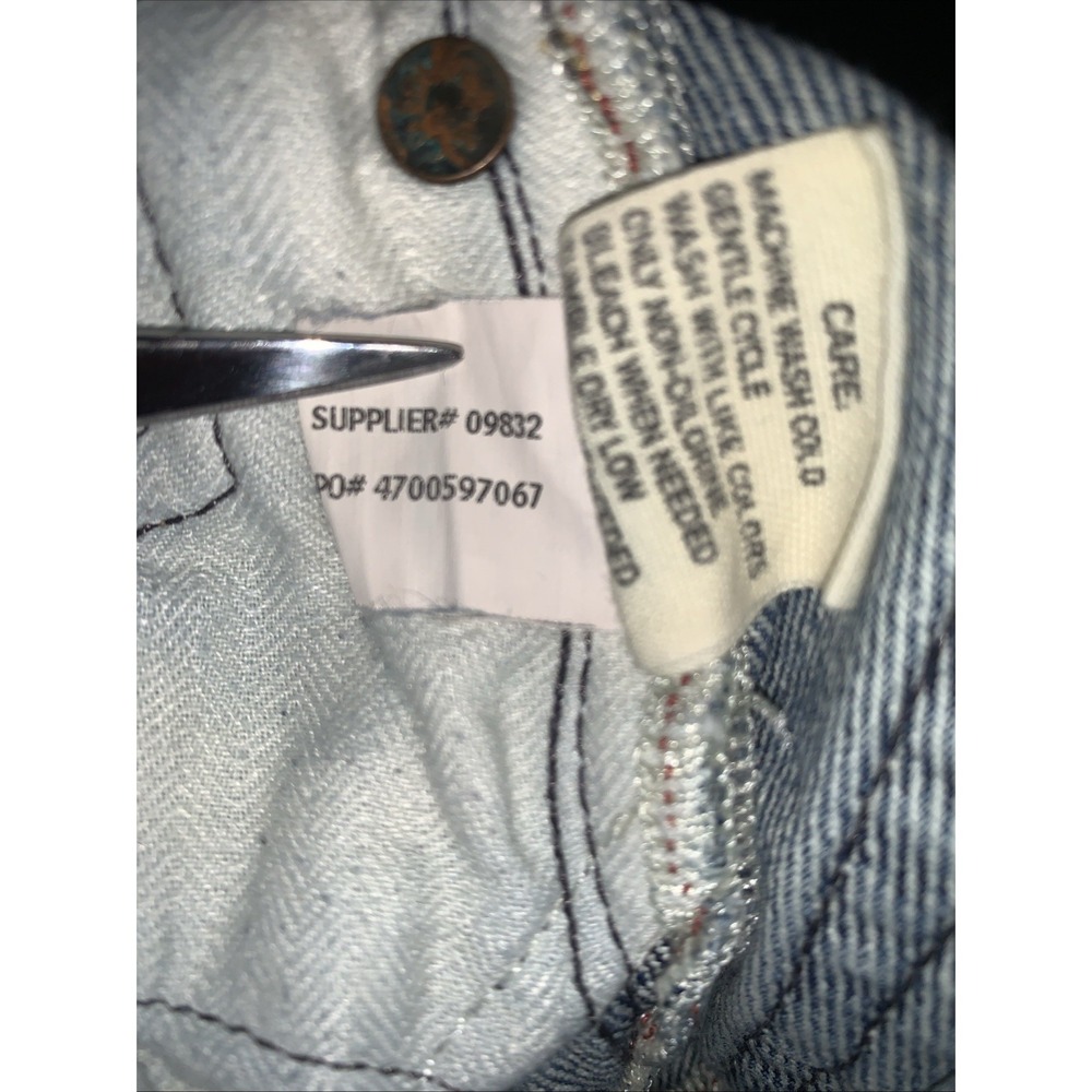 VTG Polo Ralph Lauren Mens 36 Denim Shorts‎ Raw Hem Blue Medium Wash Cut Off - Picture 12 of 14